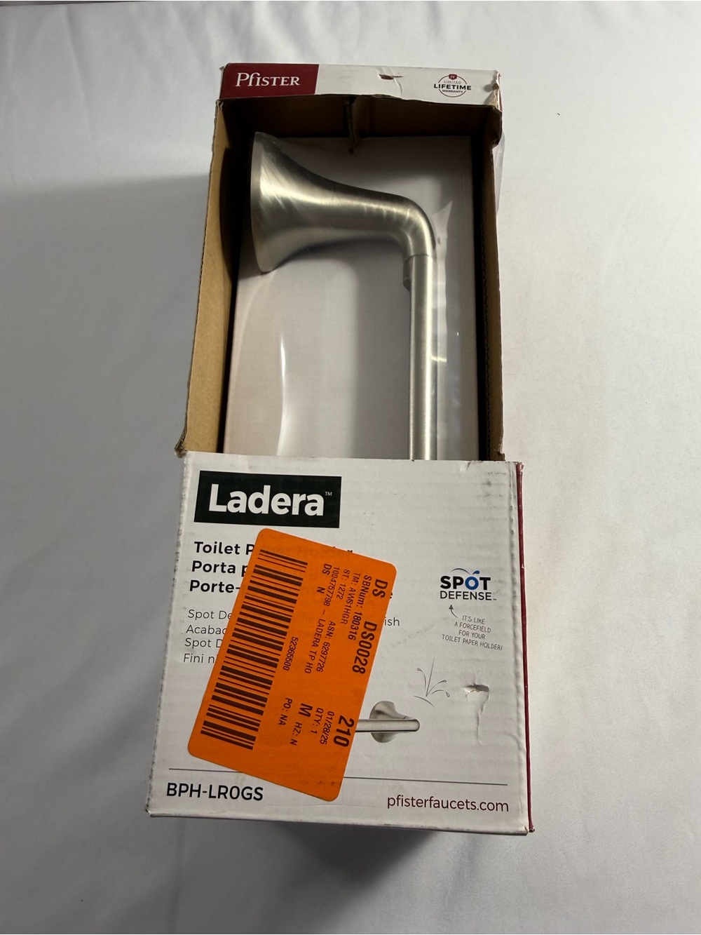 Ladera Brushed Nickel Toilet Paper Holder
